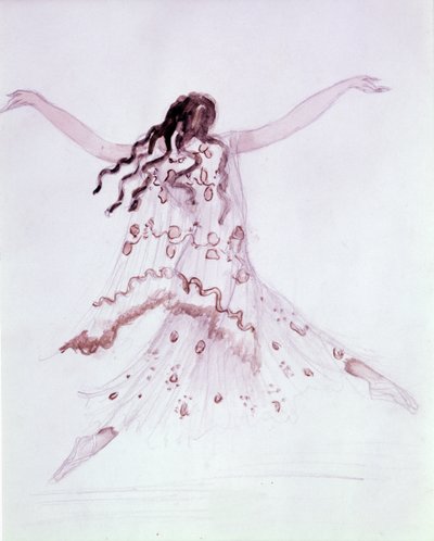 Costume per il balletto "Daphnis et Chloe" di Ravel, c.1921 da Leon Bakst
